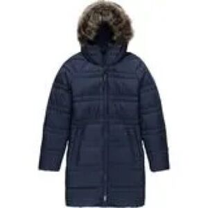 Marmot girls Navy blue Montreaux hooded removable Faux Fur Trim 700 down fill